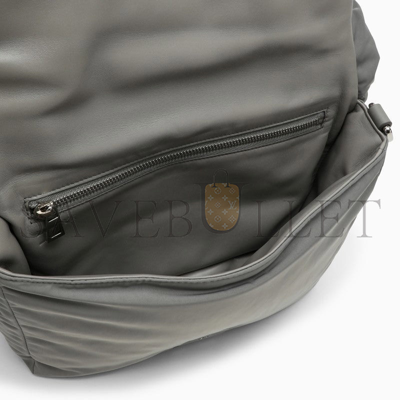 LOEWE GOYA ASPHALT NYLON PUFFER BAG MEN B896G22X01NY (30*20.5*10cm)